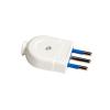 SPINA VOLANTE PER RETE ELETTRICA POWER-IT 5033B 10A 2 POLI + TERRA COLORE BIANCO